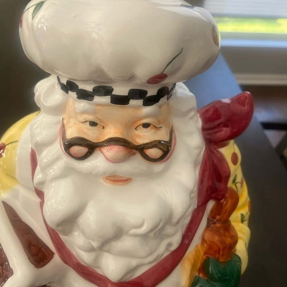 Chef Santa Claus Cookie Jar by Linens n Things